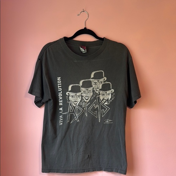 Vintage 2001 the addicts viva La revaluation band t shirt well worn size medium - Picture 1 of 7